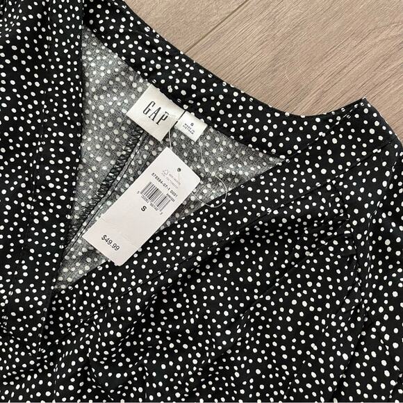New GAP Black & White Mini Polka Dot Shift Dress - Picture 4 of 5
